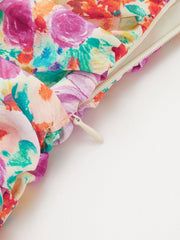 Floral Print Ruched Cami Mini Dress