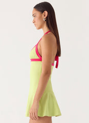 Dumdi Mini Dress - Lime
