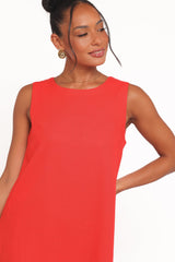 Zoe Mini Dress - Red