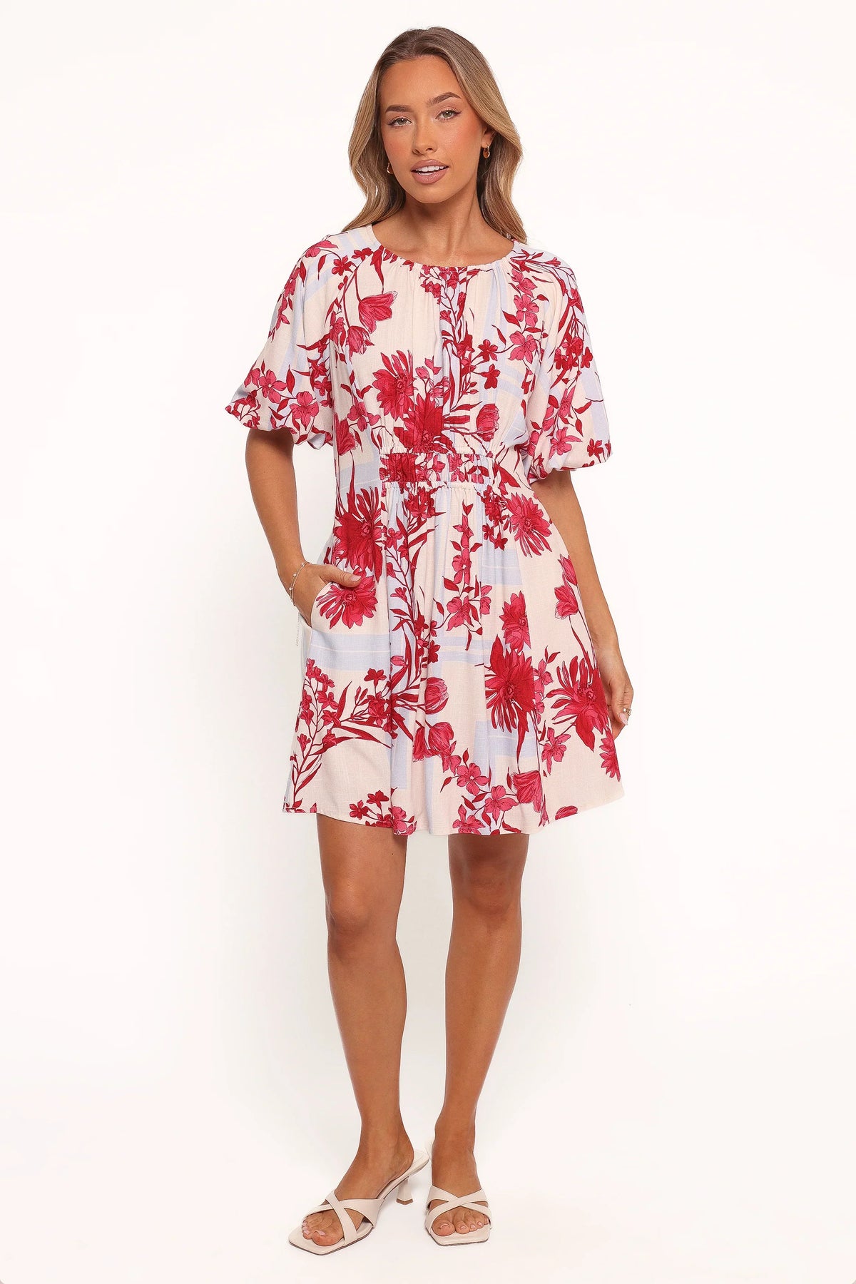 Simmons Mini Dress - Fuchsia Floral