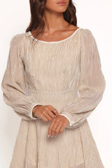 Kyra Long Sleeve Mini Dress - Stripe